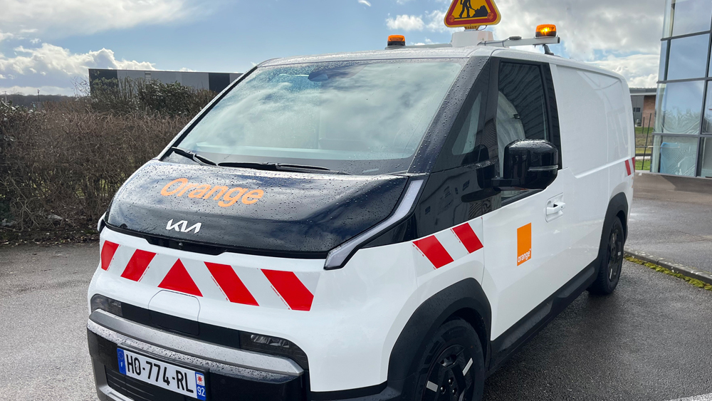 Kia PV5 préparé pour Orange