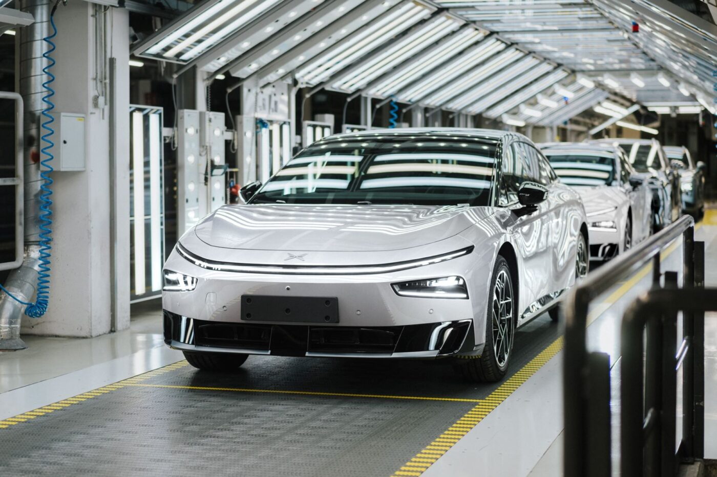 Production Xpeng P7+ chez Magna en Autriche