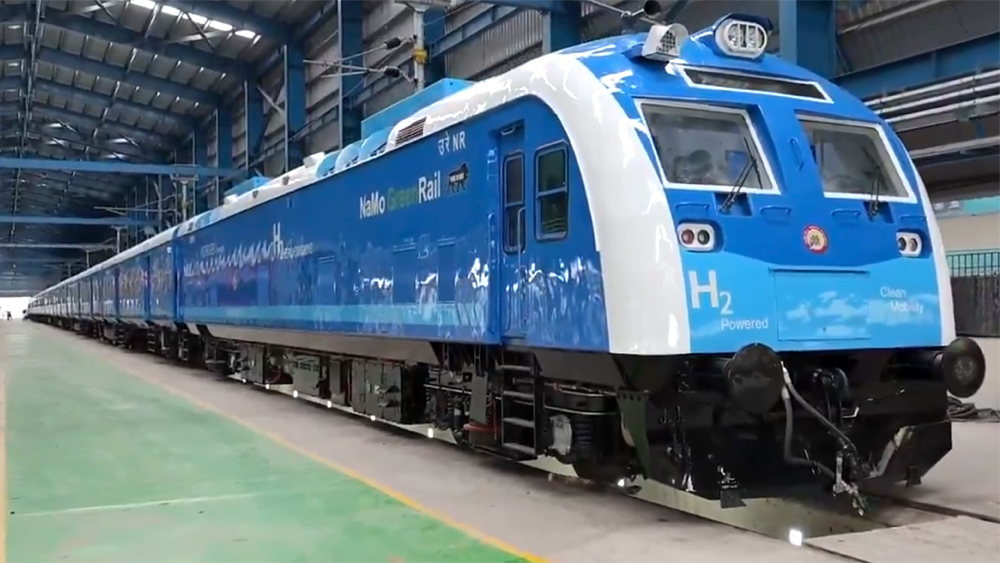 Premier train électrique à PAC H2 en Inde