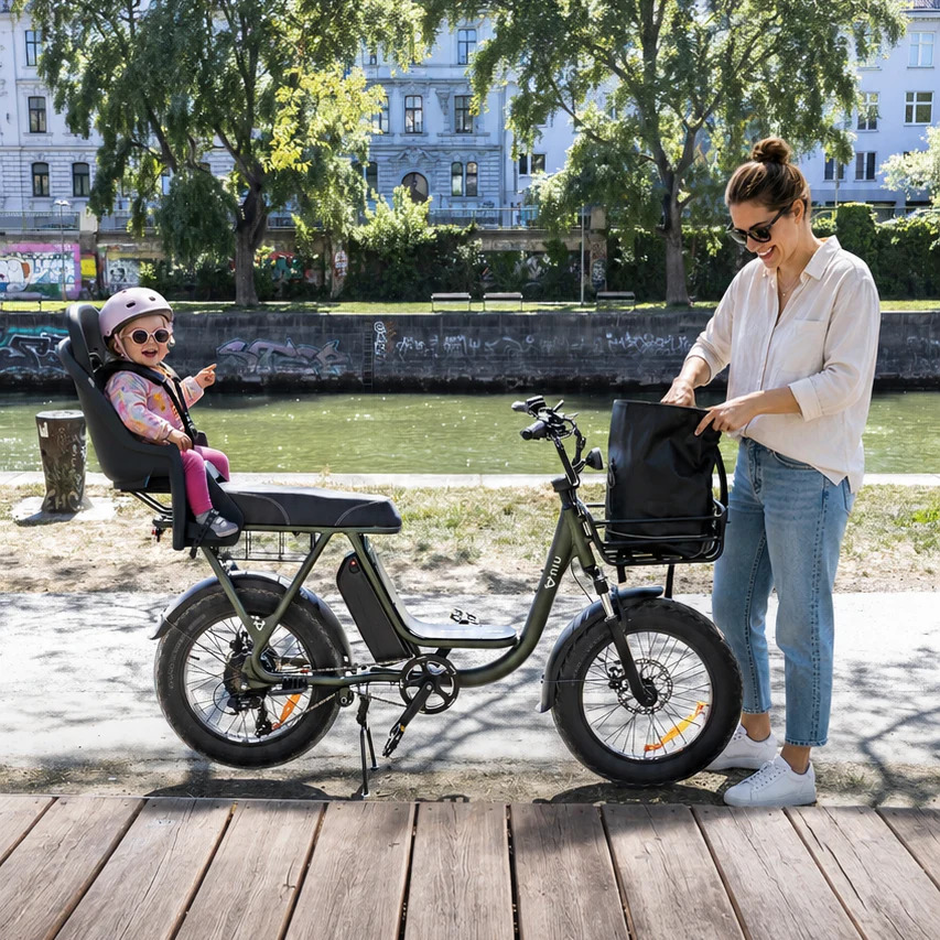 NIU BQi 200 Utility, le vélo électrique biplace à moins de 2 000 €