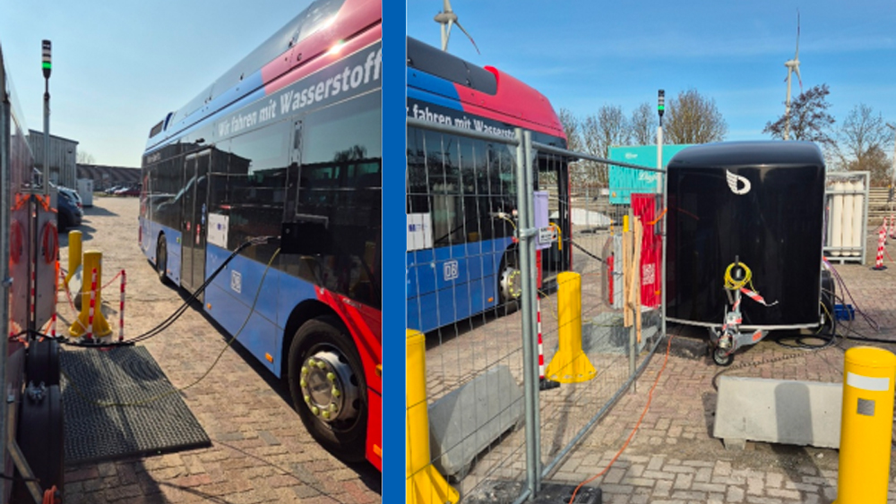 Station mobile d'avitaillement pour autobus à pile hydrogène