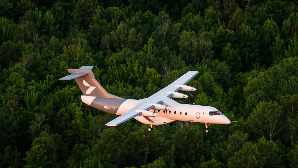 Avion électrique démonstrateur X1 de Heart Aerospace