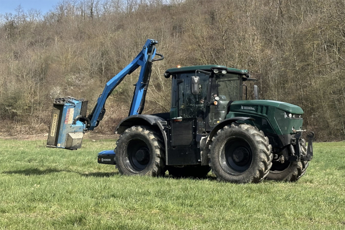 Le tracteur électrique français de Seederal