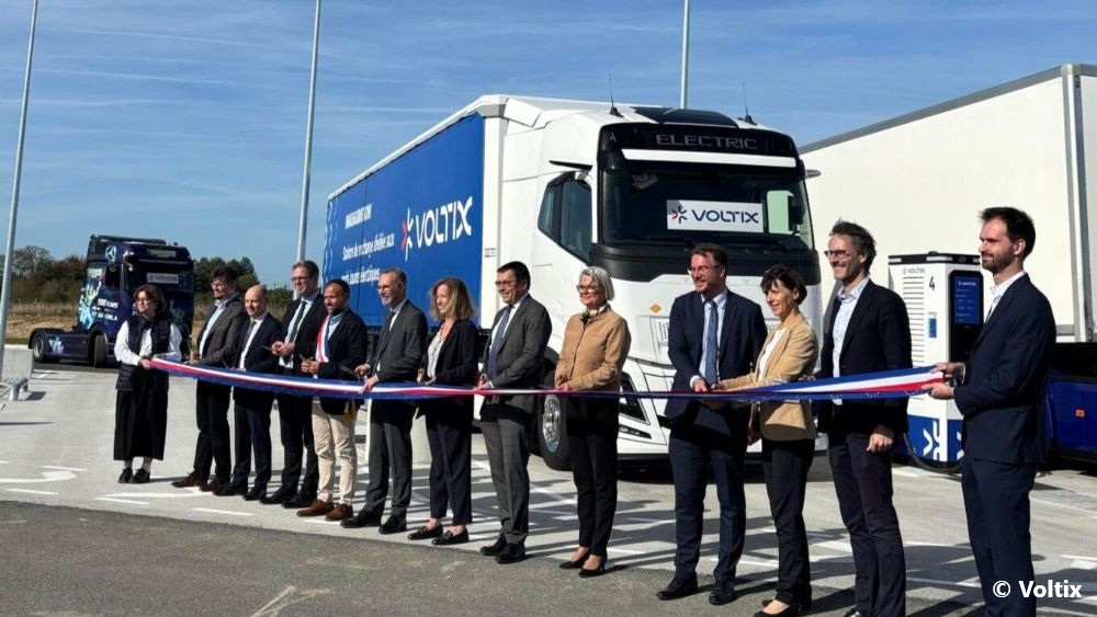 A Vierzon, Voltix inaugure sa première station de recharge dédiée aux poids lourds électriques
