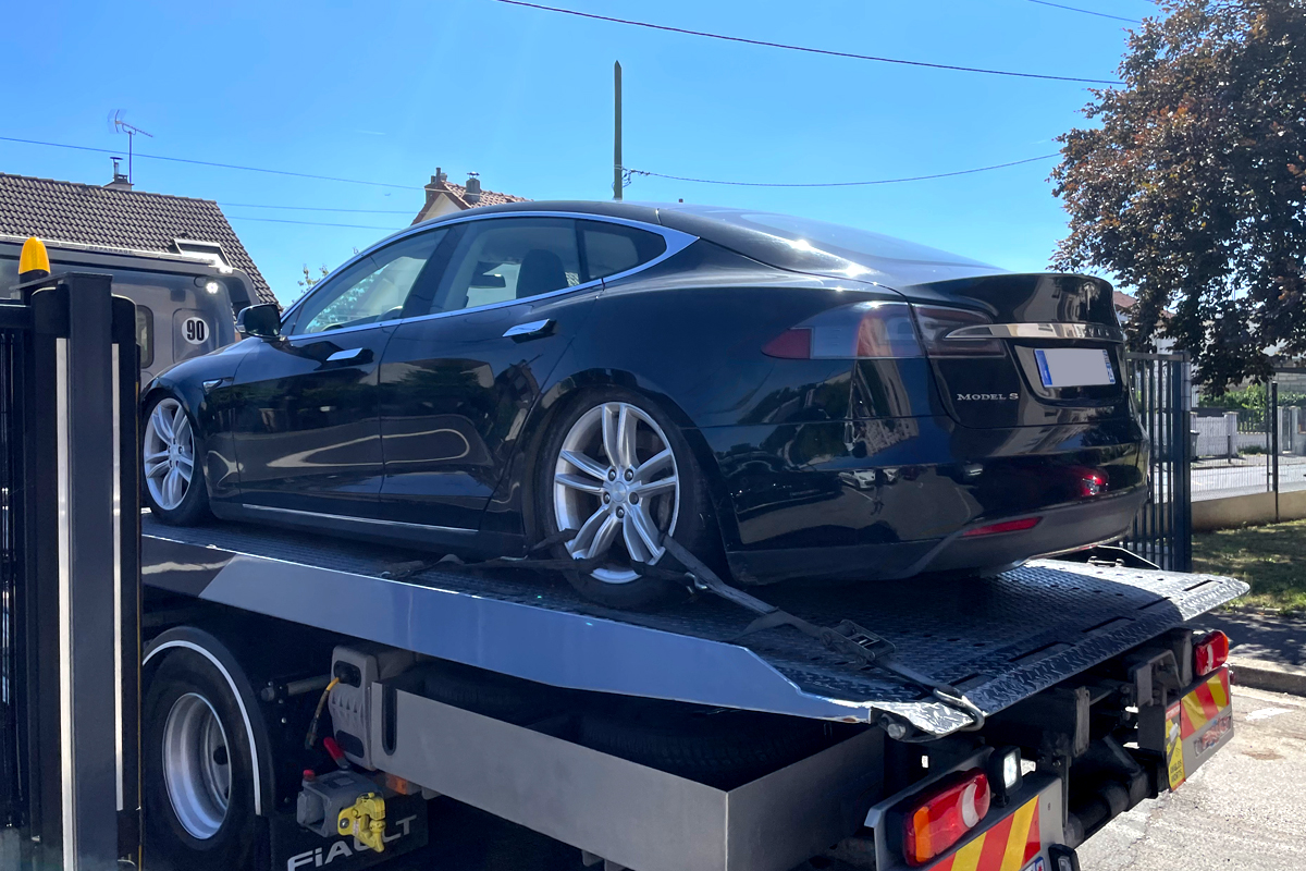 La Tesla Model S Propulsion 85 2014 de Laurent